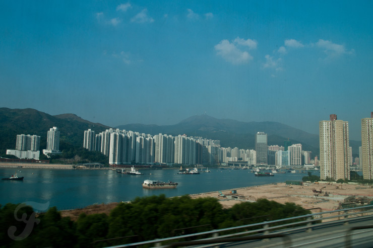 hong kong arrival bus ride